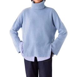 Raised Seam Knit Sweater