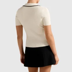 Reagan Contrast Trim Polo Top