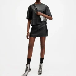 Renai Leather Mini Skirt