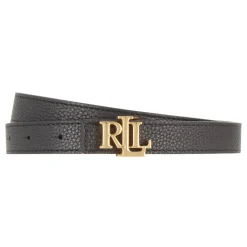 Reversible Monogram Slim Pebbled Leather Belt