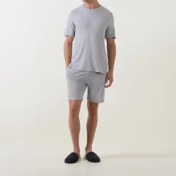 Rib Stretch Logo Pyjama Top
