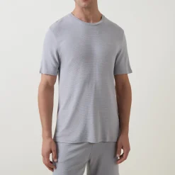 Rib Stretch Logo Pyjama Top