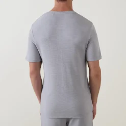 Rib Stretch Logo Pyjama Top