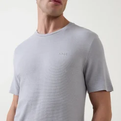 Rib Stretch Logo Pyjama Top