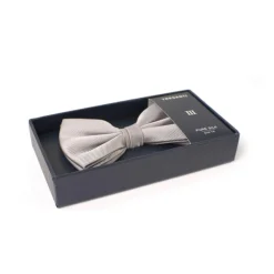 Ribbed Woven Bow Tie