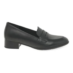 Right Penny-Trim Leather Loafers