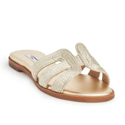 Riley Gold Lurex Flat Mules