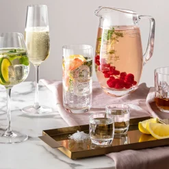 Rose Garden White Wine Goblet, Set of Four