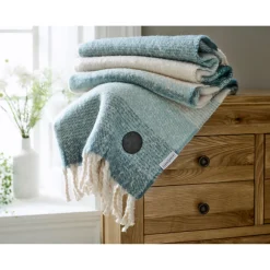 Rossendale Throw Blue