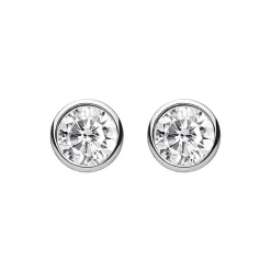 Round Stud Earrings