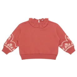 Ruffled Collar Sweatshirt