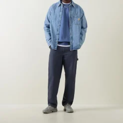 Rylan Stripe Logo Denim Overshirt