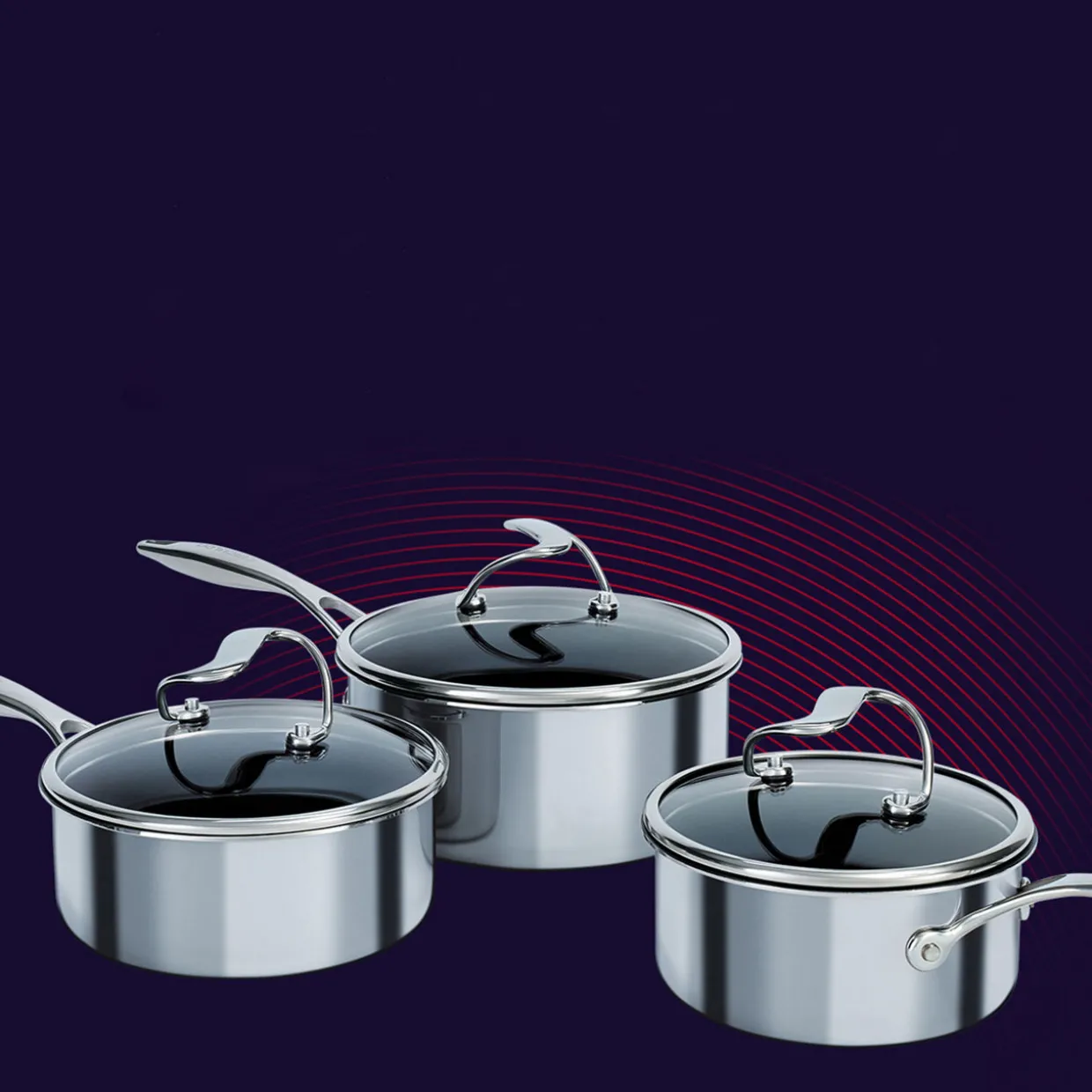 S Series Induction Three-Piece Cookware Set