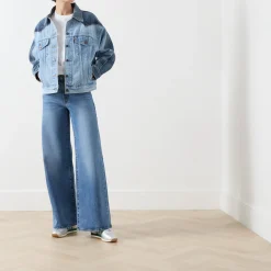 90s Western Two-Tone Denim Jacket
