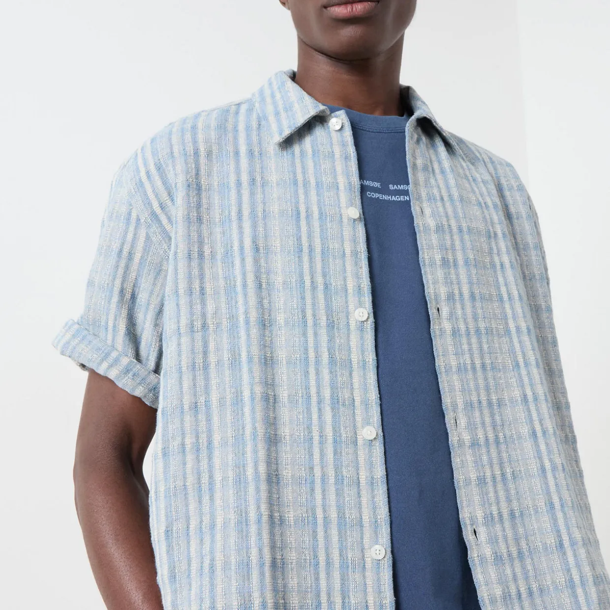 Saayo X Check Print Shirt