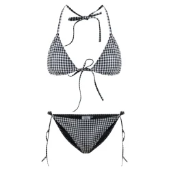 Sabrina Gingham Seersucker Two-Piece Bikini Set