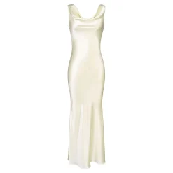 Safaira Draped Open Back Gown