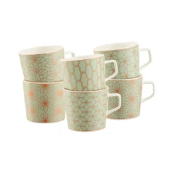 Sage & Copper Deco Mugs Set of Six