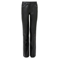 Saige Studded Leather Trousers