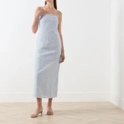 Salazio Textured Fitted Dress