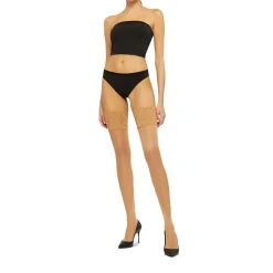Satin Touch Stay Ups Gobi