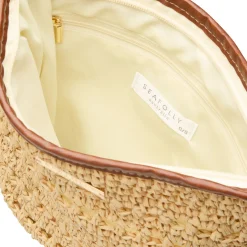 Savona Raffia Pouch Bag