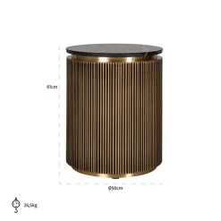 Sayer End Table Gold
