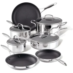 Scratch Defense Stainless Steel Seven-Piece Pan Set