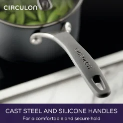 ScratchDefense Extreme Non-Stick Straining Saucepan & Lid 16cm
