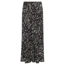Scribble Bouquet Fluted Skirt