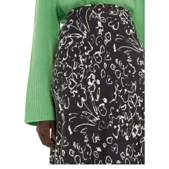 Scribble Bouquet Fluted Skirt