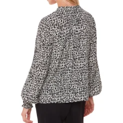 Scribble Print Blouse