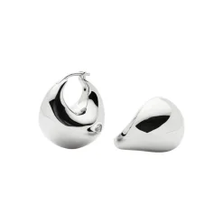 Sculptural Chubby Dome Small Hoop Earrings