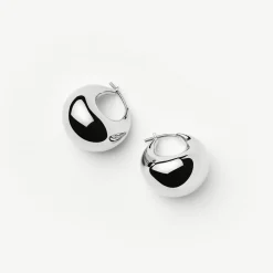 Sculptural Chubby Dome Small Hoop Earrings