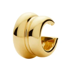 Sculptural Chubby Double Ear Cuff Earring