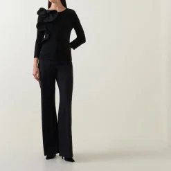 Sculptural Long-Sleeved Top