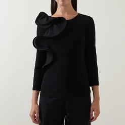 Sculptural Long-Sleeved Top