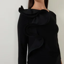 Sculptural Long-Sleeved Top