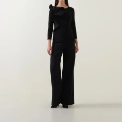 Sculptural Long-Sleeved Top