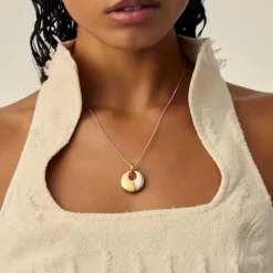 Sculptural Pebble Pendant Necklace