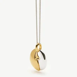 Sculptural Pebble Pendant Necklace