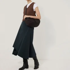 Seam Detail Flared Skirt