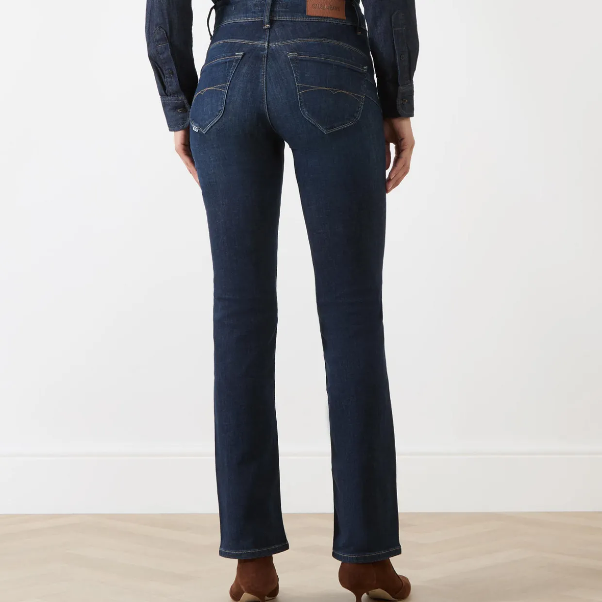 Secret High-Rise Straight Leg Jeans