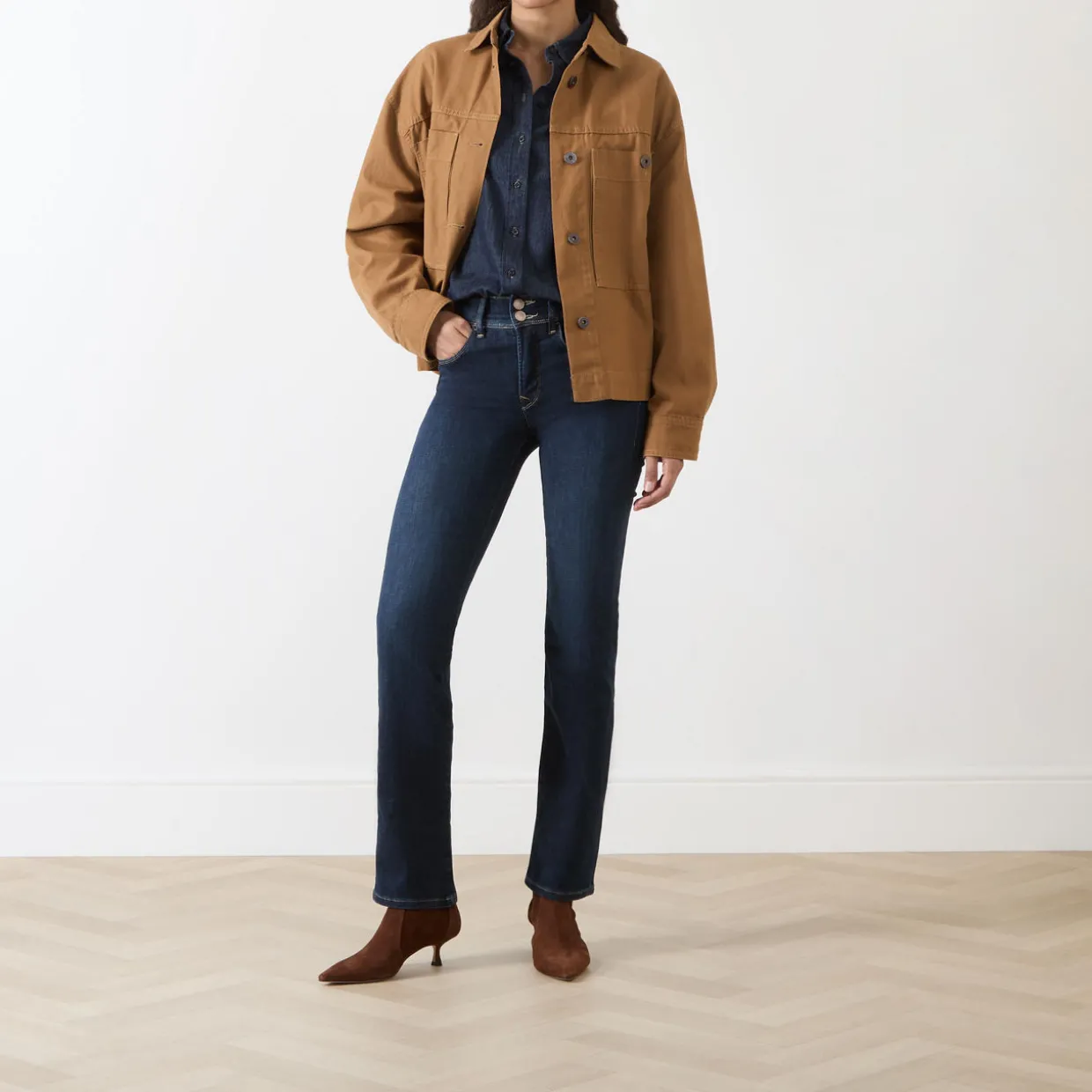 Secret High-Rise Straight Leg Jeans