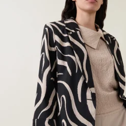 Seersucker Abstract Blazer