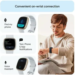 Sense 2 Blue Mist-Soft Gold Smart Watch