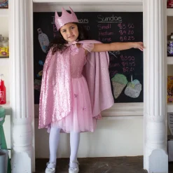 Sequins Butterfly Two-Piece Dress & Wings Set 5-6 Years