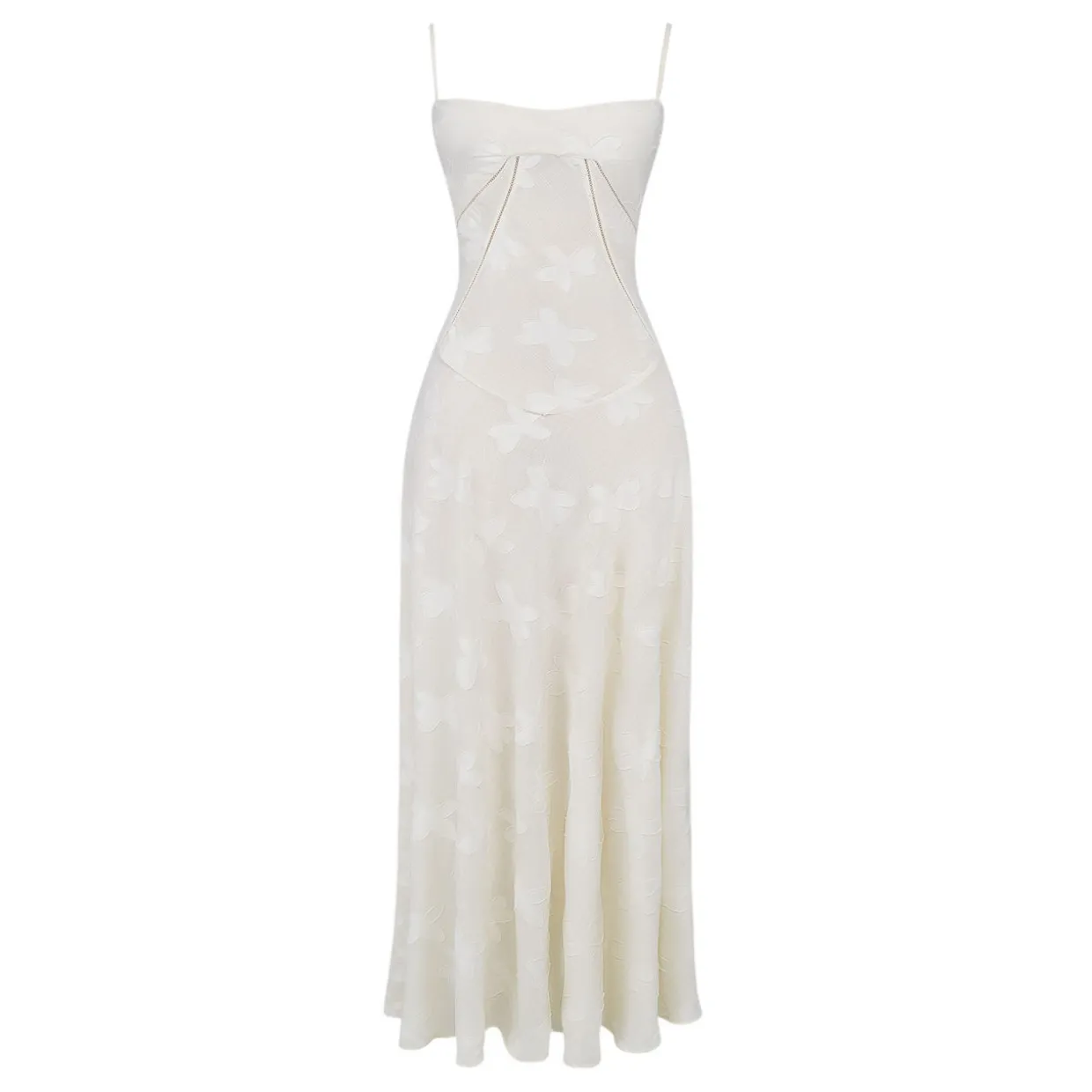 Seren Floral Lace Flared Dress