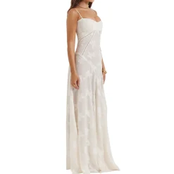 Seren Floral Lace Flared Dress