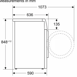 Series 6 Washing Machine, Front Loader 9 kg 1400 RPM